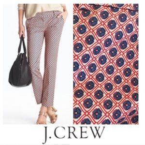J. Crew Cafe Capri • Foulard Print